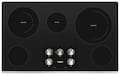 Whirlpool - 36 in. Wide 5 element Electric Cooktop - Stainless Steel