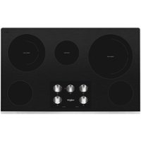 Whirlpool - 36" Electric Cooktop - Stainless Steel - Front_Zoom