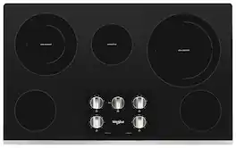 Whirlpool - 36" Electric Cooktop - Stainless Steel