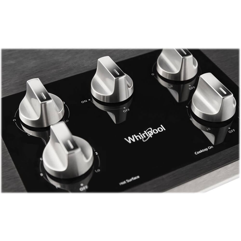 Alt View 11. Whirlpool - 36" Electric Cooktop - Stainless Steel.