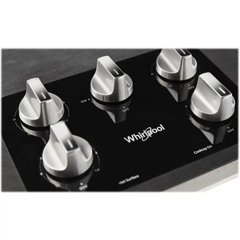 Alt View 11. Whirlpool - 36" Electric Cooktop - Stainless Steel.