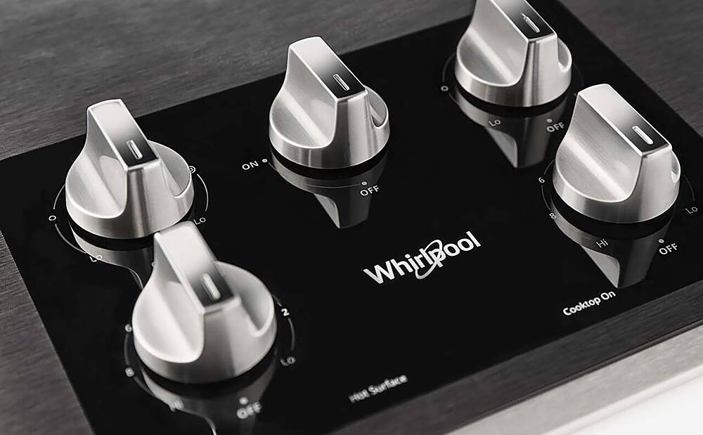 Alt View 12. Whirlpool - 36" Electric Cooktop - Stainless Steel.