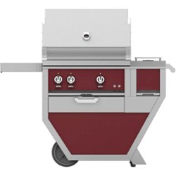 Hestan - Deluxe Gas Grill - Maroon - Angle_Zoom