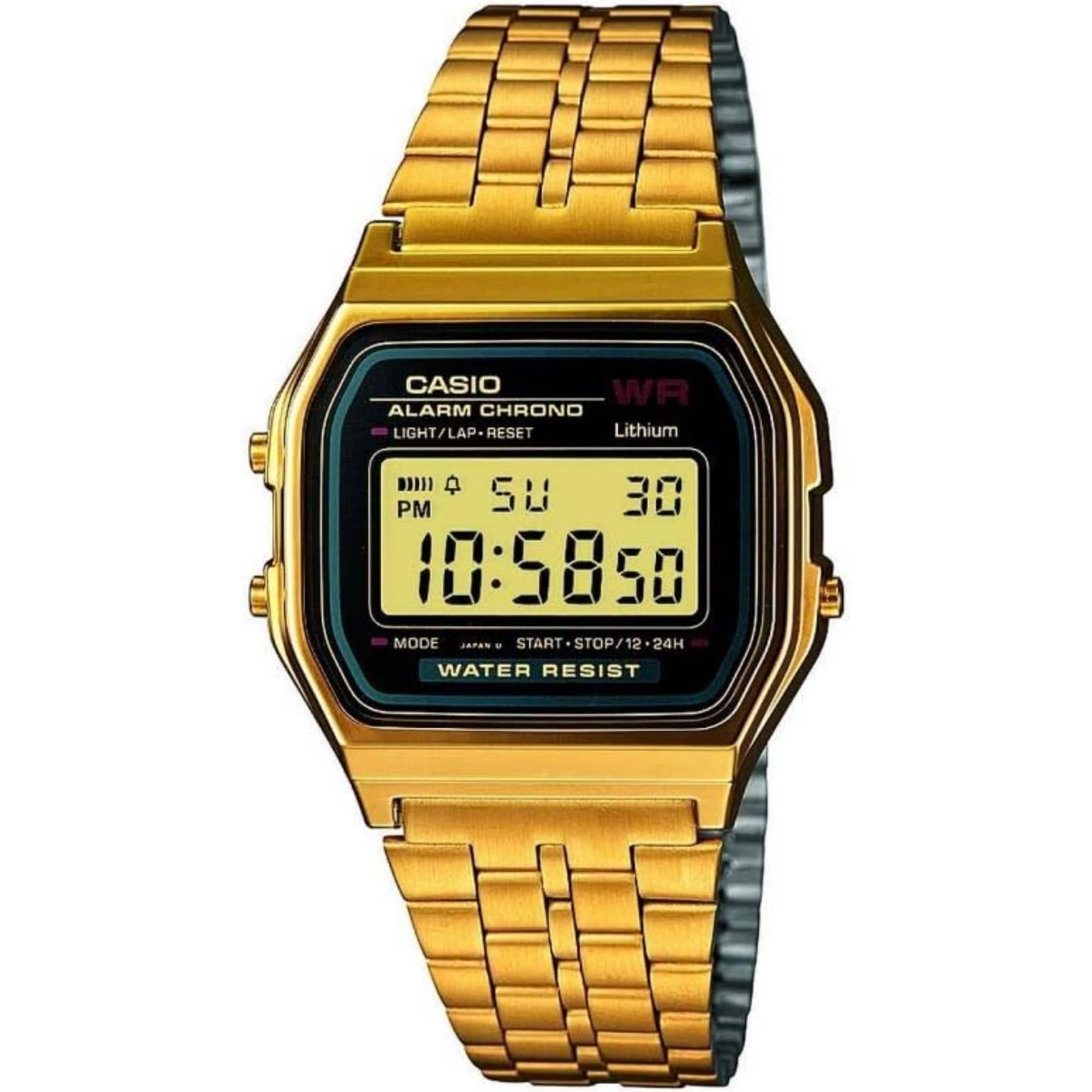 Casio - Vintage Stainless Steel Digital Watch - A-159WGEA-1DF - Gold