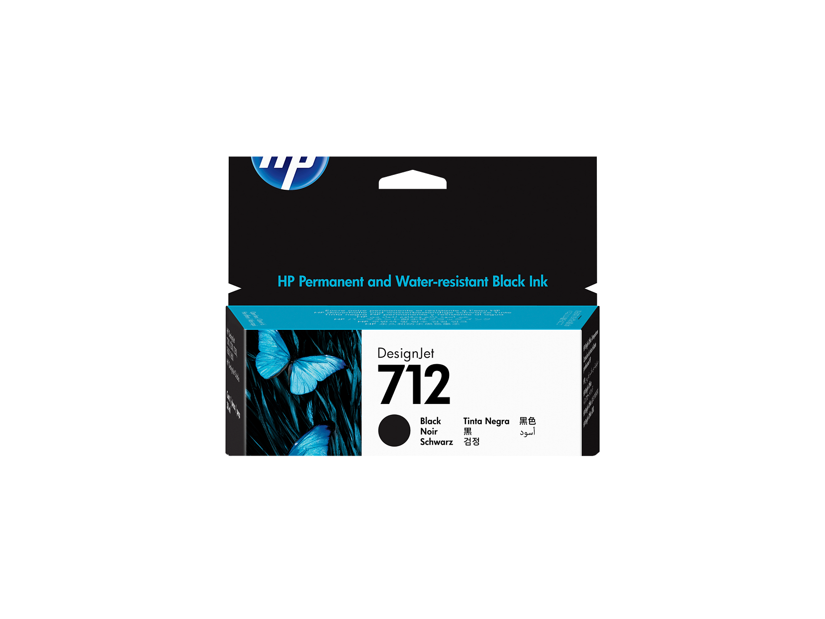 HP - 712 38-ml Black DesignJet Ink Cartridge, 3ED70A