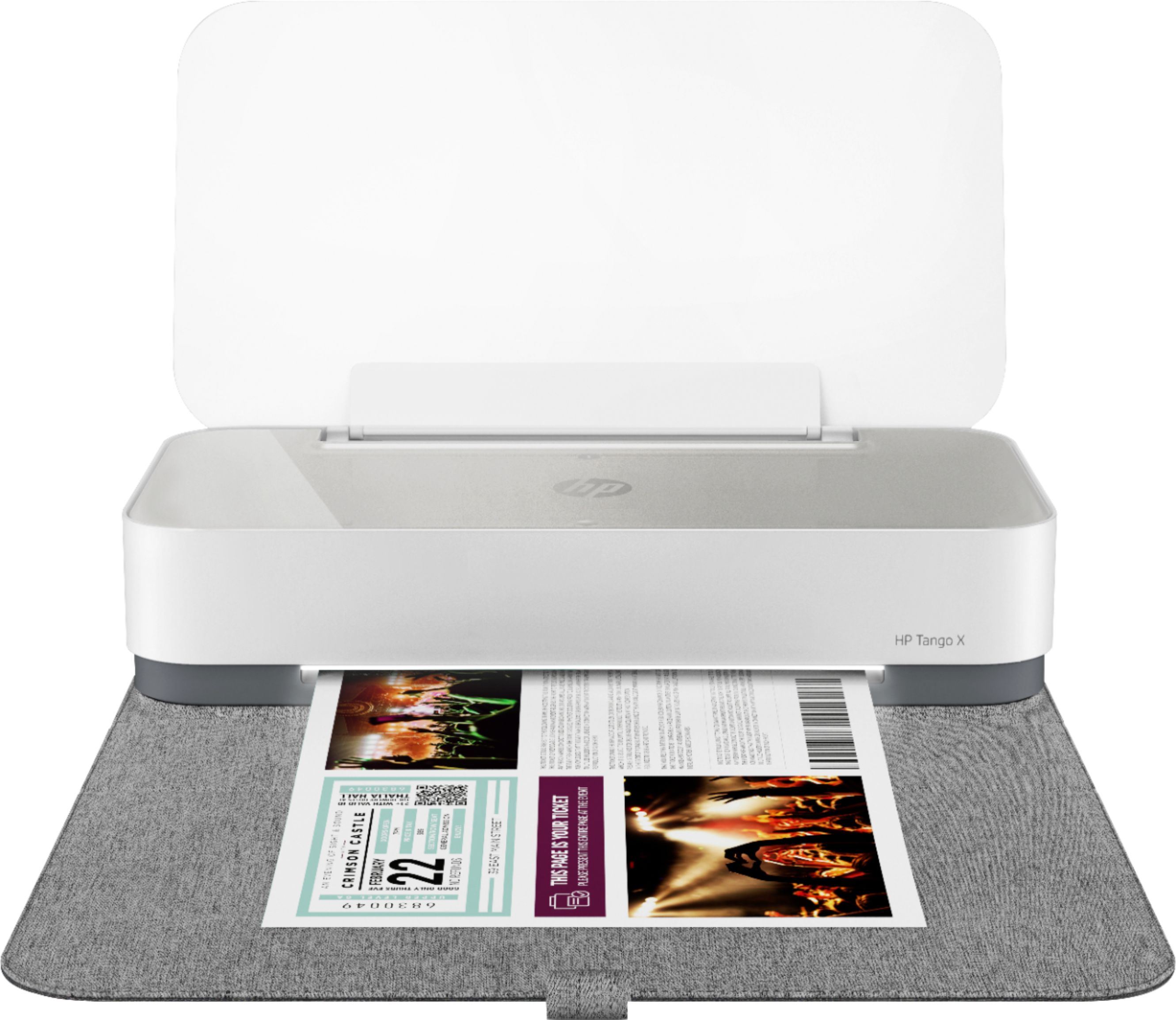 Best Buy: HP Tango X Wireless Instant Ink Ready Inkjet Printer with Linen  Cover White 3DP65A#B1H