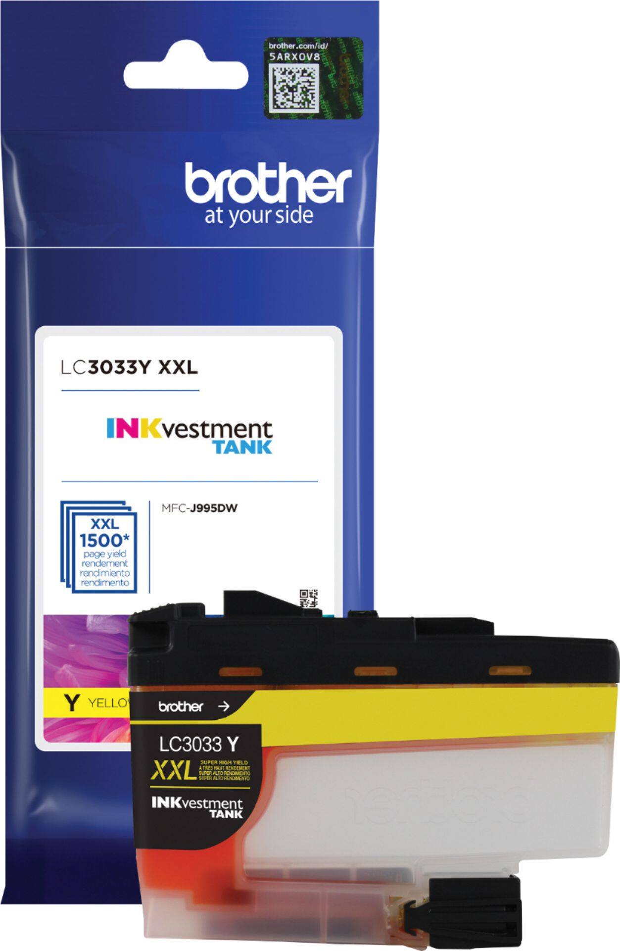 Alt View 11. Brother - LC3033Y XXL Super High-Yield INKvestment Tank Ink Cartridge - Yellow.