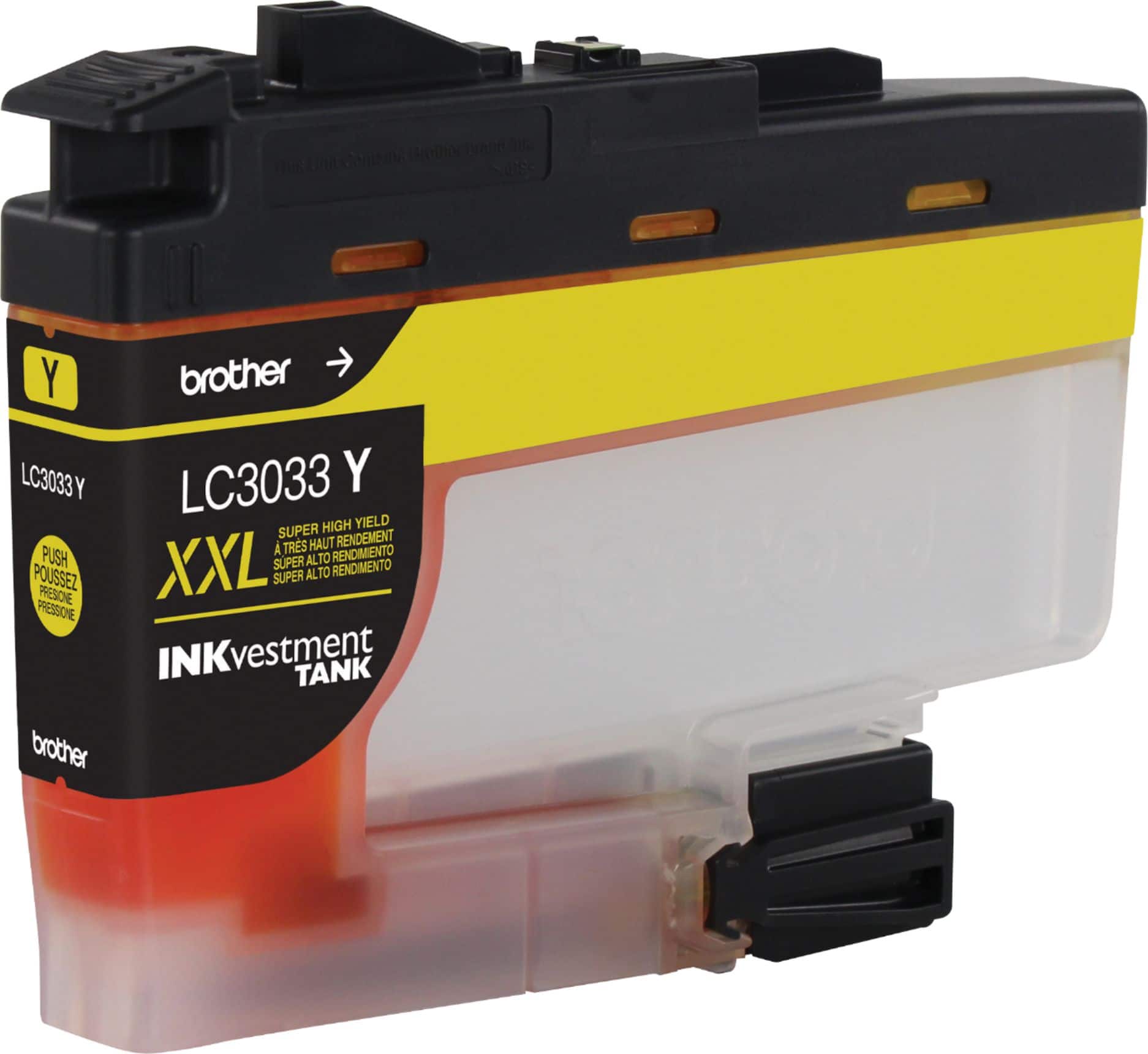 Alt View 12. Brother - LC3033Y XXL Super High-Yield INKvestment Tank Ink Cartridge - Yellow.
