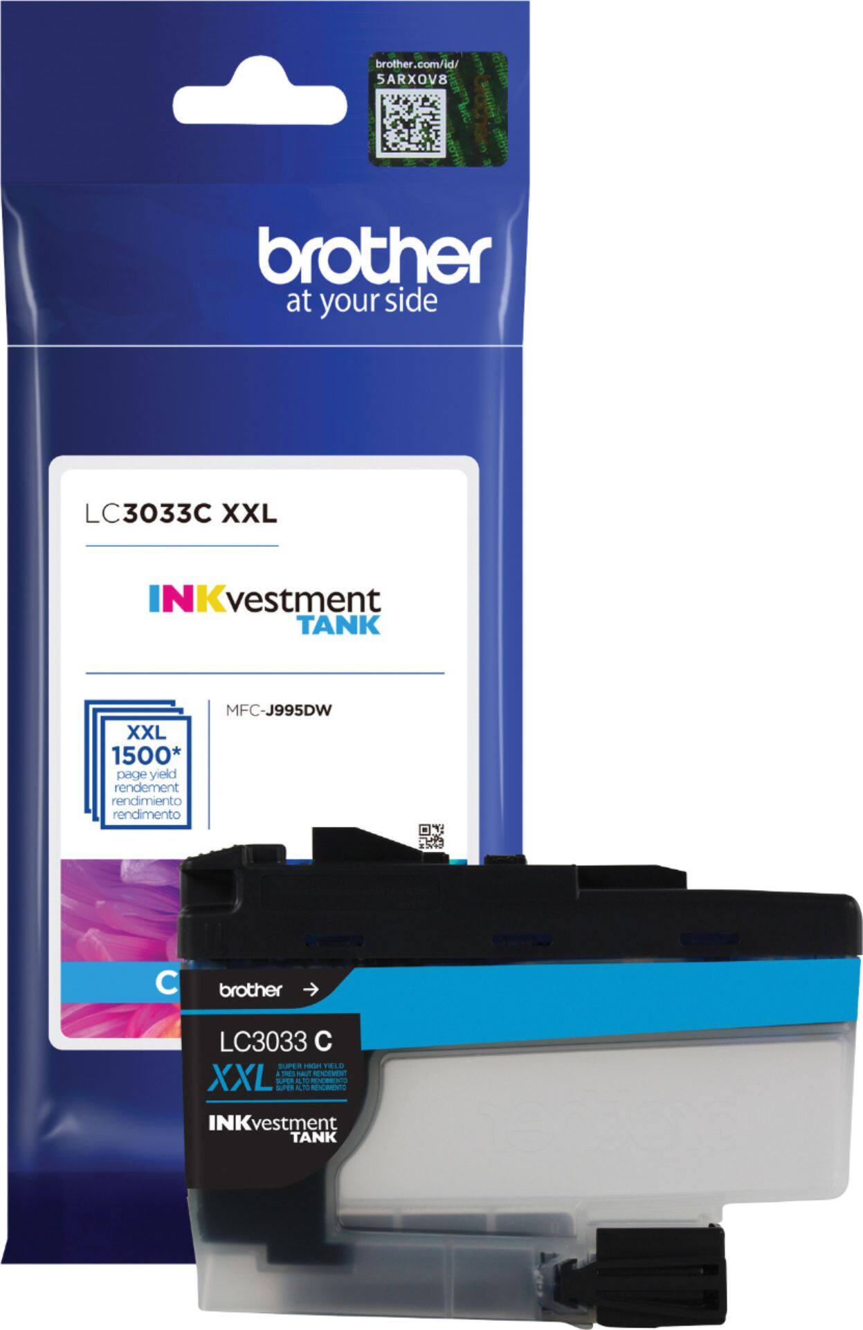 Alt View 11. Brother - LC3033C XXL Super High-Yield INKvestment Tank Ink Cartridge - Cyan.