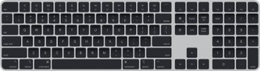 Magic Keyboard with Touch ID and Numeric Keypad for Mac models with Apple silicon - Black - Front_Zoom