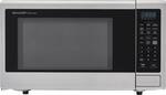 Sharp - Carousel 2.2 Cu. Ft. Microwave with Sensor Cooking - Stainless steel - Front_Standard