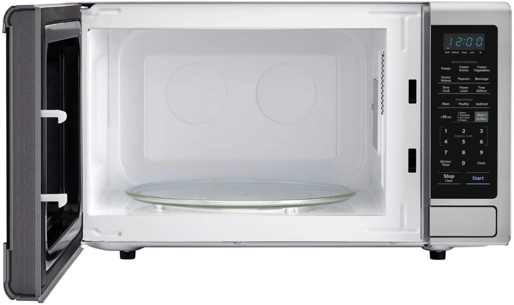 Alt View 11. Sharp - Carousel 2.2 Cu. Ft. Microwave with Sensor Cooking - Stainless Steel.
