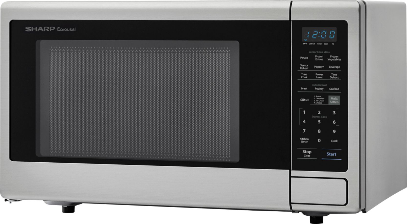 Sharp - Carousel 2.2 Cu. Ft. Microwave with Sensor Cooking - Stainless