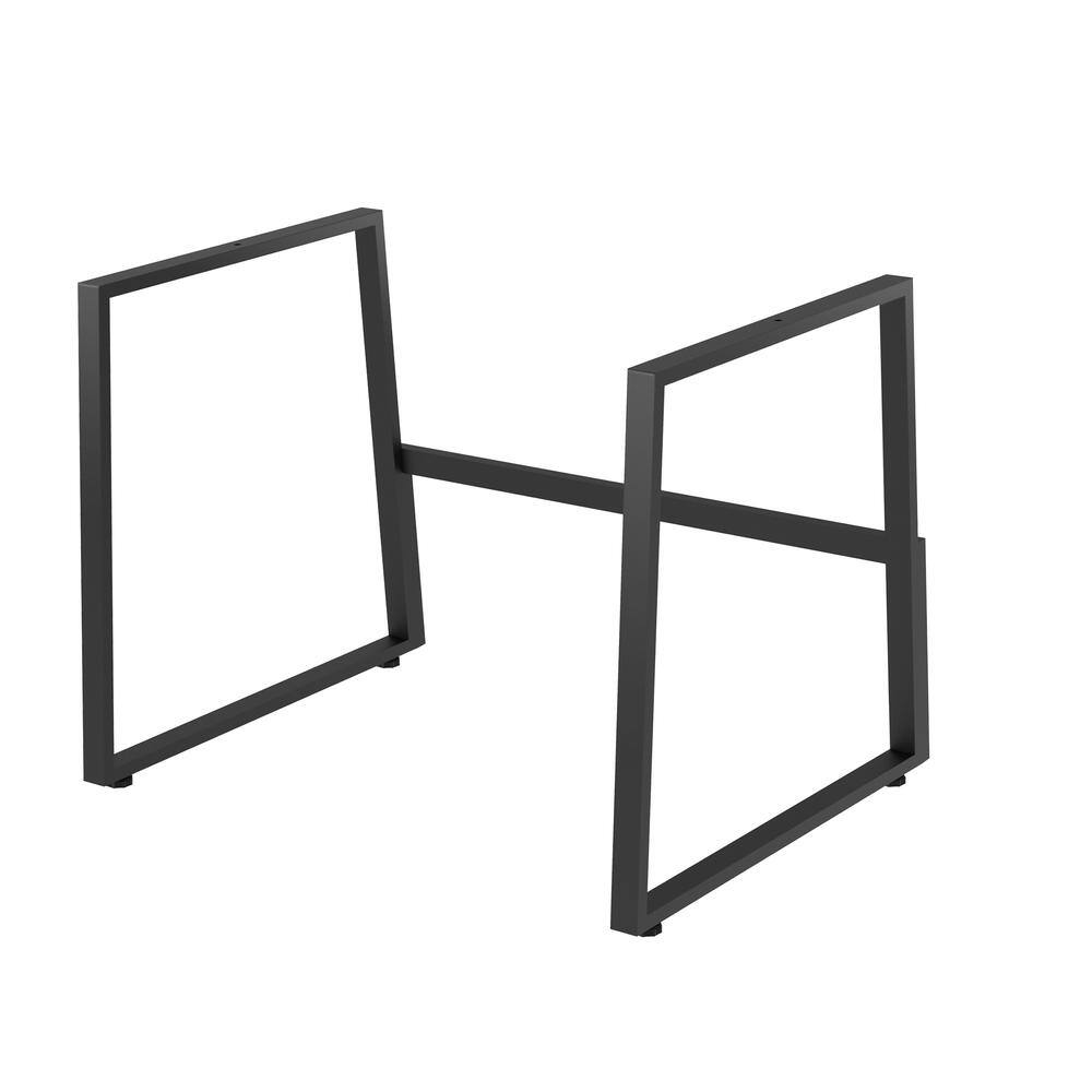 Front. Rocelco - Standing Desk Legs - Home Office Sit Stand Up Workstation Floor Stand for DADR-40 and DADR-46 - Black.