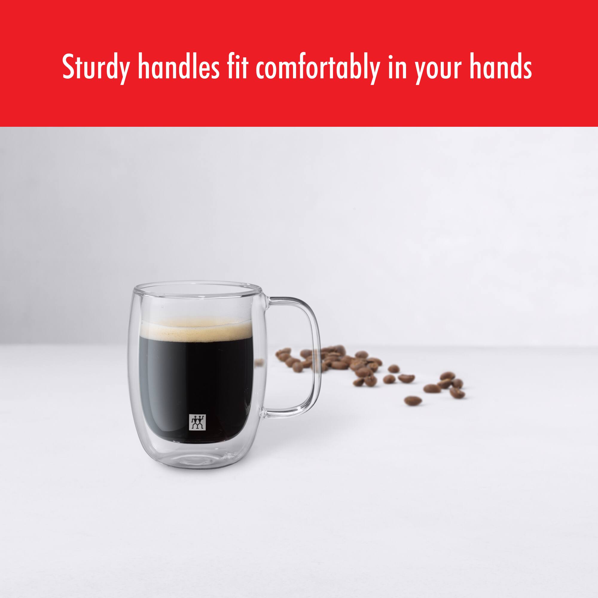 Sturdy handles fit comfortably in your hands