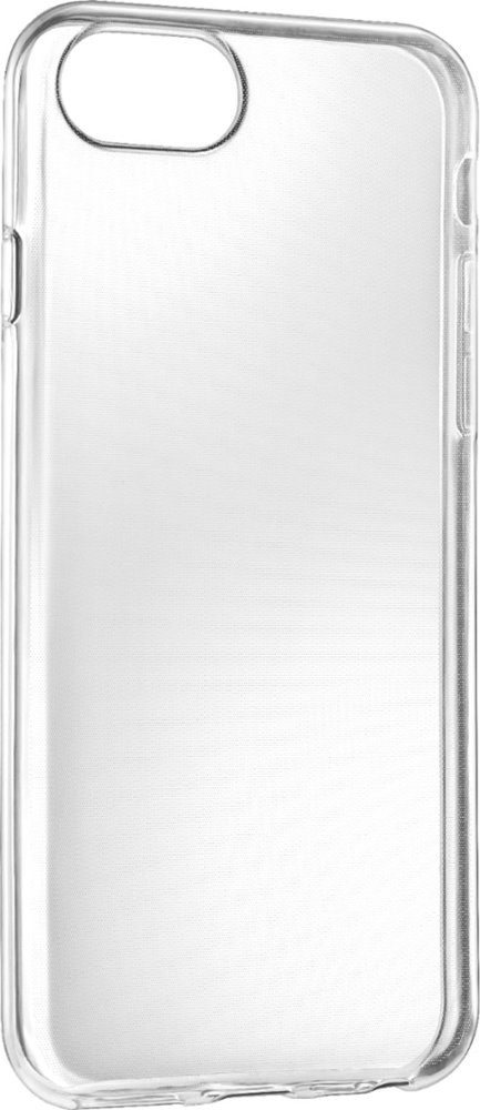 dynex - soft shell case for apple iphone 6, 6s, 7, and 8 - clear