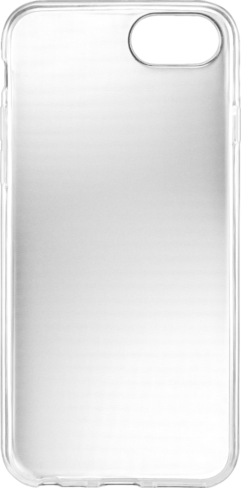 dynex - soft shell case for apple iphone 6, 6s, 7, and 8 - clear