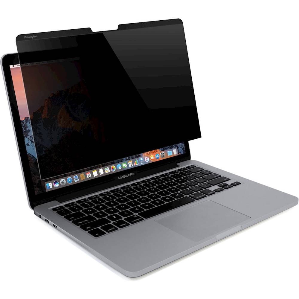 Kensington Mp15 Magnetic Privacy Screen For Apple Macbook Pro 15 Inch 16 17 18 Smoke Kww Best Buy