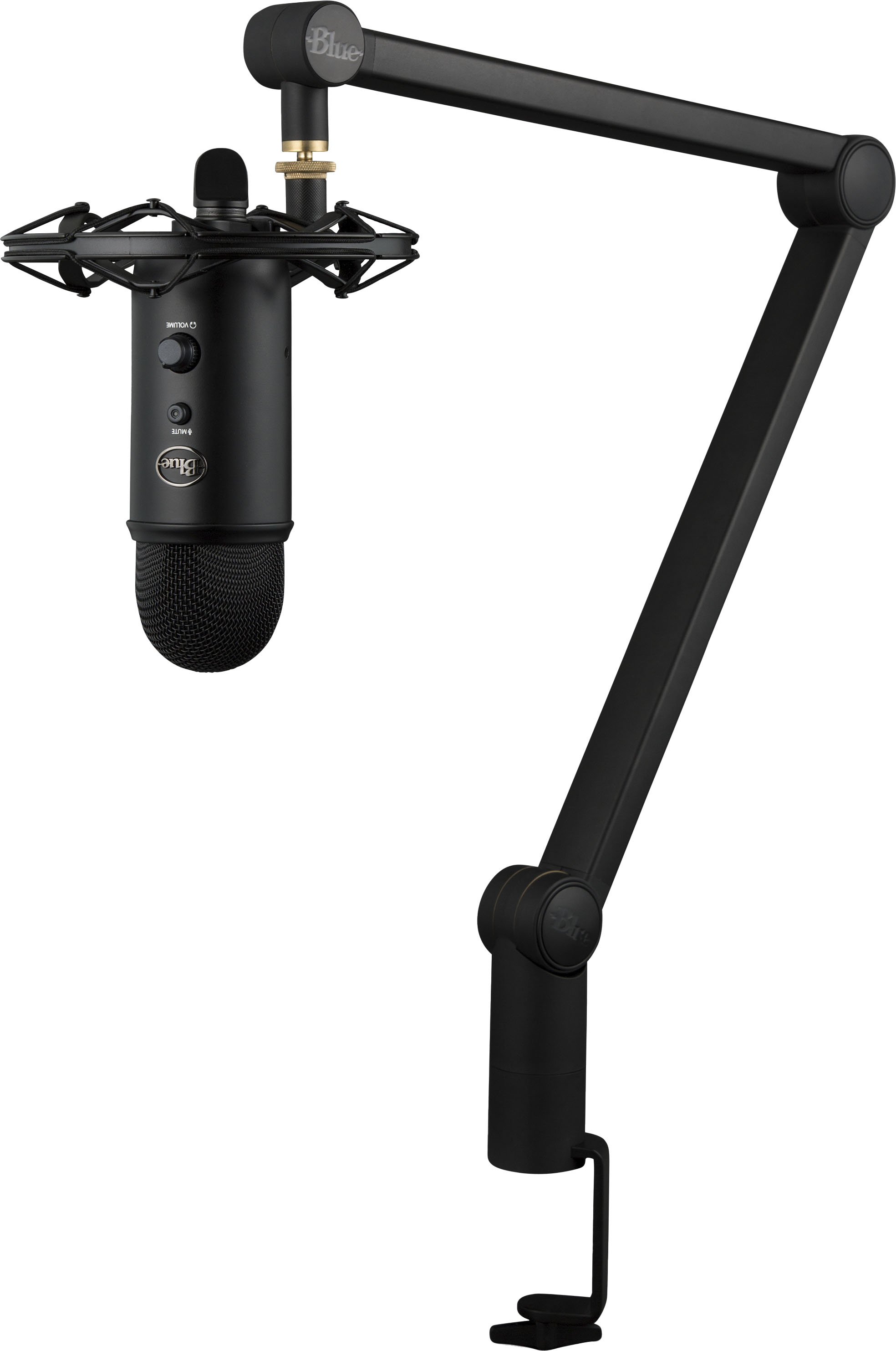 Blue Microphones - Yeticaster Studio Professional Wired Multi-Pattern Condenser Microphone Desktop Bundle
