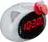 Angle. eKids - Digital FM Clock Radio - White/Pink/Black.