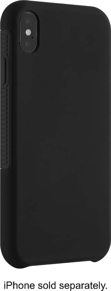 insignia - dual layer case for apple iphone xs max - black insignia - dual layer case for apple iphone xs max - black