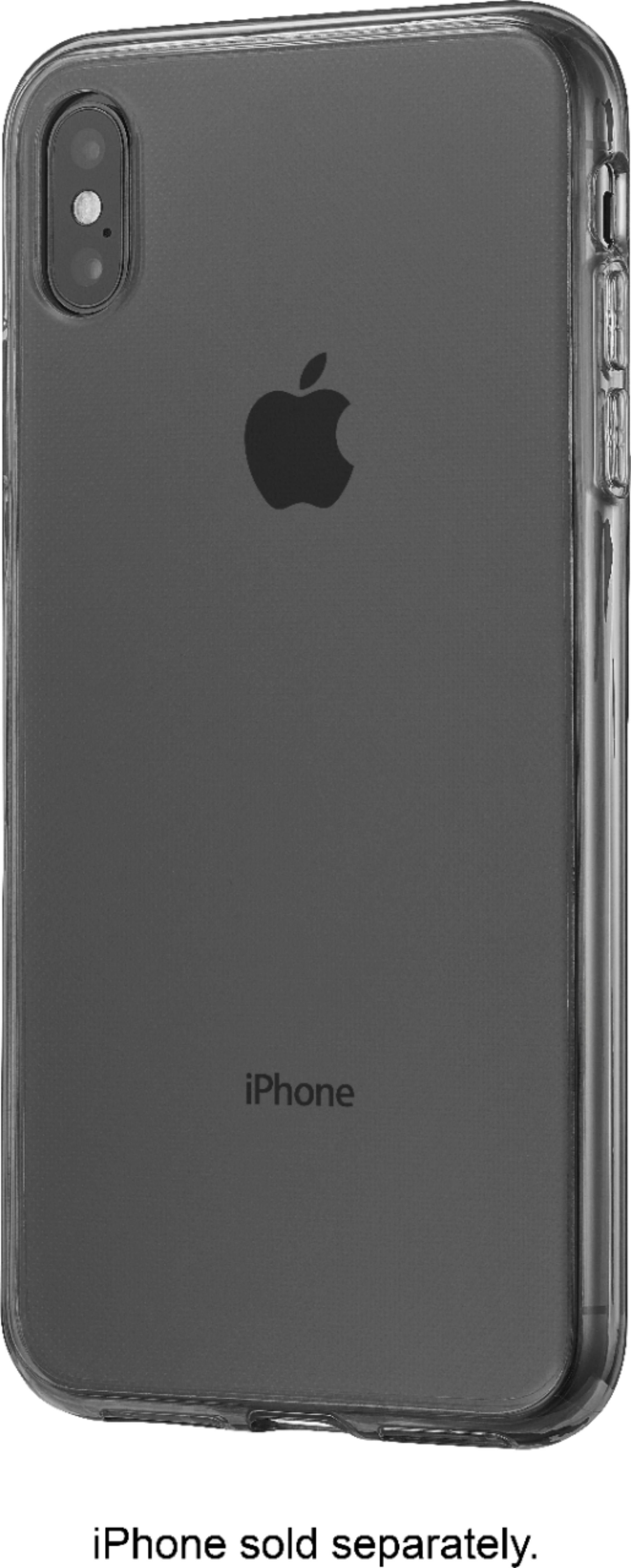 Insignia™ - Protective Case for Apple® iPhone® XS Max - Black/Transparent