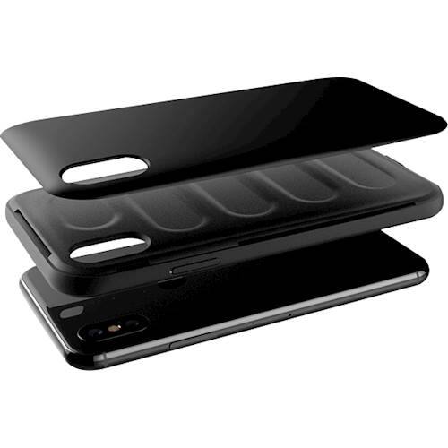 strongfit case for apple iphone x - black/black