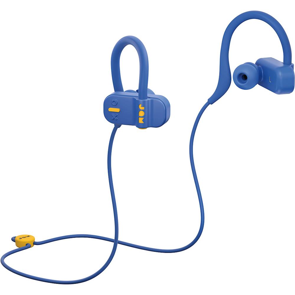 Angle View: JAM - Live Fast Wireless In-Ear Headphones - Blue