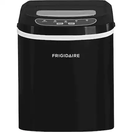Front. Frigidaire - 26-Lb. Compact Ice Maker - Black.