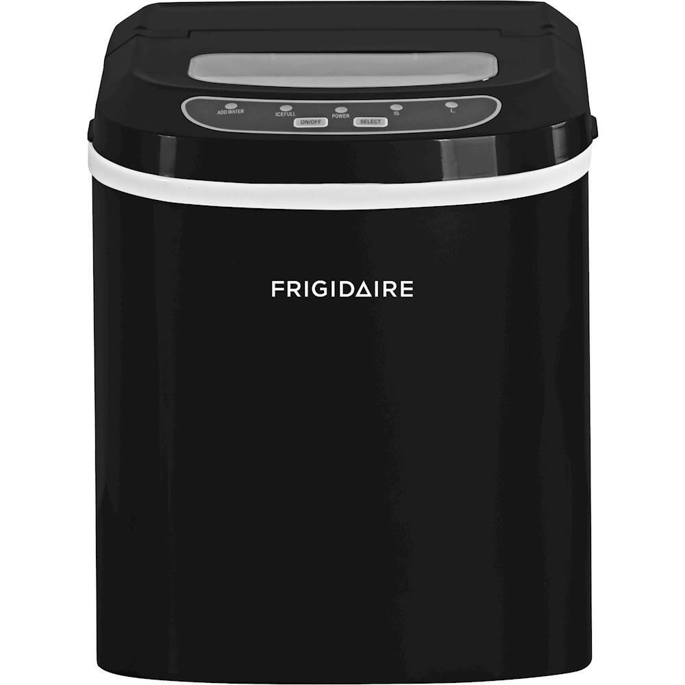 Front. Frigidaire - 26-Lb. Compact Ice Maker - Black.