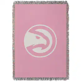 Chad & Jake - Atlanta Hawks Woven Blanket - Pink