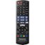 Remote Control. Panasonic - Streaming 4K Ultra HD Hi-Res Audio with Dolby Vision 7.1 Channel DVD/CD/3D Wi-Fi Built-In Blu-Ray Player, DP-UB820-K - Black.