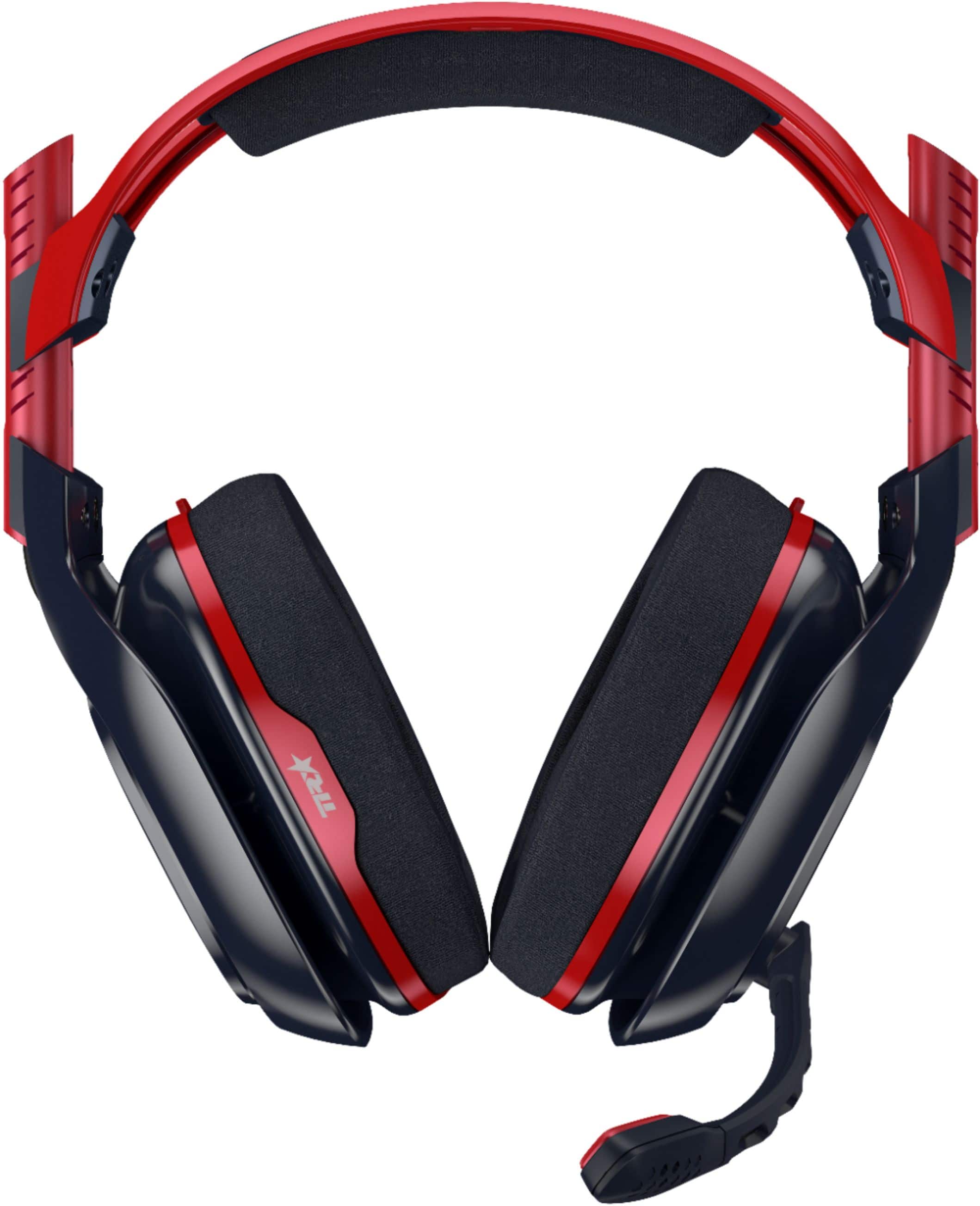 Front. Astro Gaming - A40 TR X-Edition Wired Gaming Headset for Xbox One, Xbox Series X|S, PS5, PS4 - Red/Black.