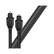 Front. AudioQuest - OptiLink 2.5' Toslink Fiber-Optic Cable - Black/Silver.