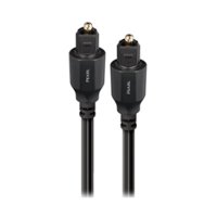 AudioQuest - Pearl 39' In-Wall Digital Optical Audio Cable - Black/Gray Stripe - Front_Zoom