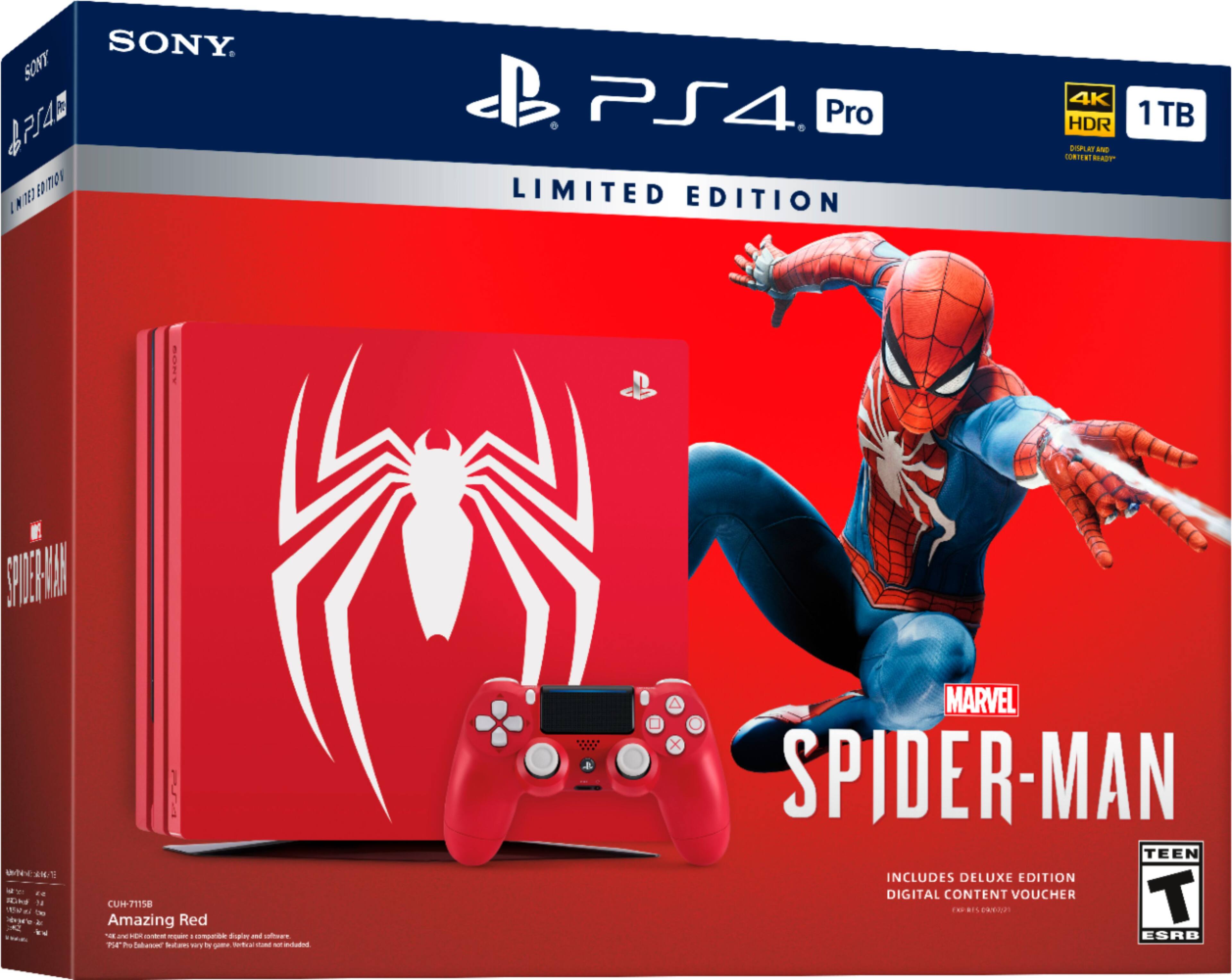 ps4 pro 1tb spider man