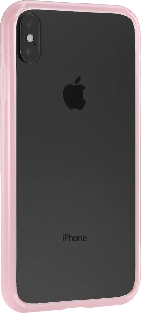 insignia - protective case for apple iphone xs max - clear pink insignia - protective case for apple iphone xs max - clear pink