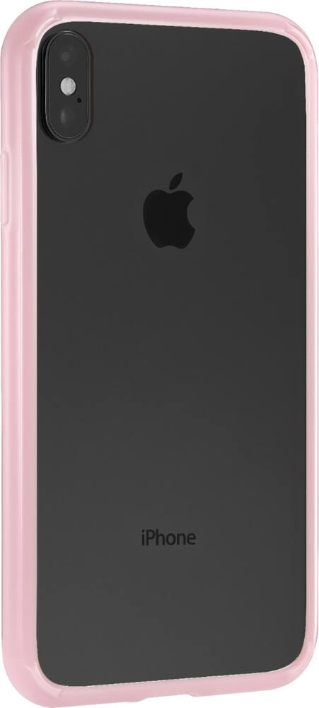 insignia - protective case for apple iphone xs max - clear pink