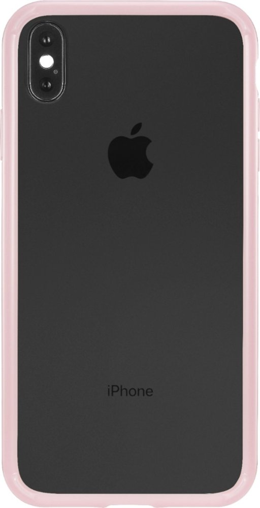 insignia - protective case for apple iphone xs max - clear pink