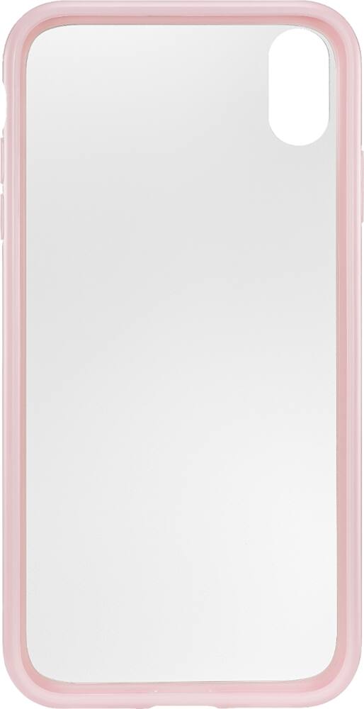 insignia - protective case for apple iphone xs max - clear pink