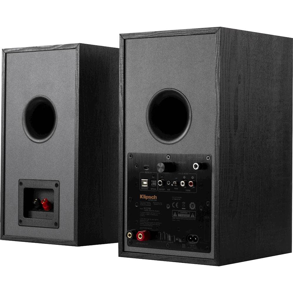 Alt View 13. Klipsch - Reference 5.25" 60W 2-Way Powered Monitors (Pair) - Black.