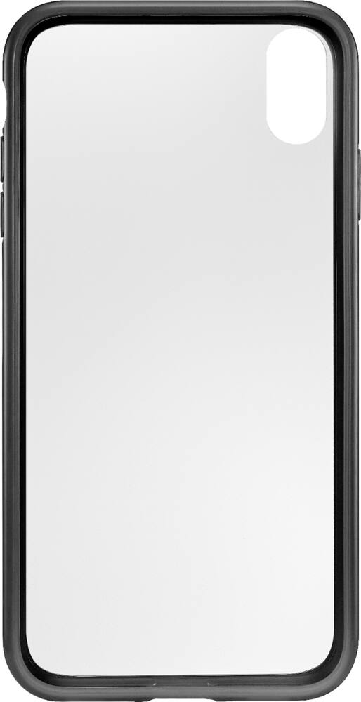 insignia - protective case for apple iphone xs max - black/clear insignia - protective case for apple iphone xs max - black/clear