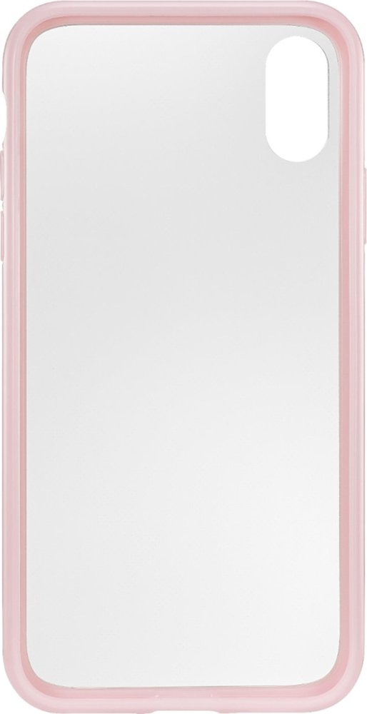 insignia - protective case for apple iphone xr - pink/clear