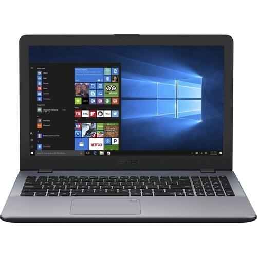 ASUS - VivoBook F542UA 15.6" Laptop - Intel Core i7 - 8GB Memory - 256GB Solid State Drive - Silver, Dark Gray-Front_Standard 
