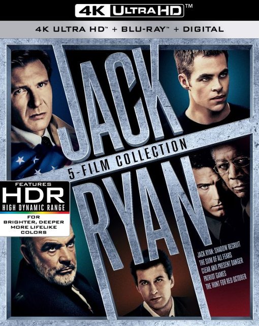 Jack Ryan: 5-Film Collection (4K Ultra HD + Blu-ray + Digital Copy)