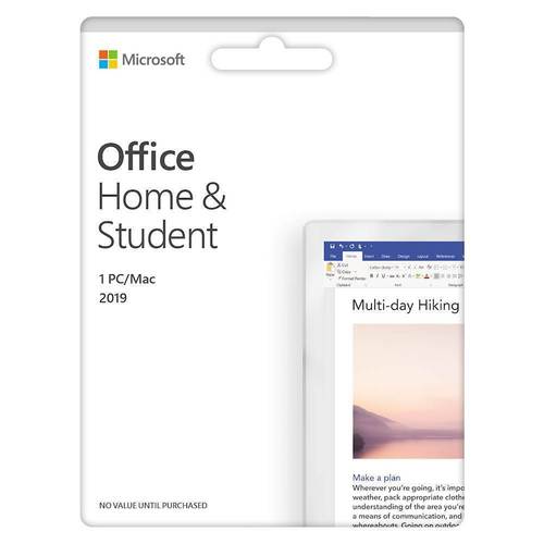  Microsoft - Office Home &amp; Student 2019 (1 Device) (Product Key Card)
