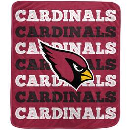 Pegasus - Arizona Cardinals 60'' x 70'' Logo Wordmark Plush Blanket - Multicolor