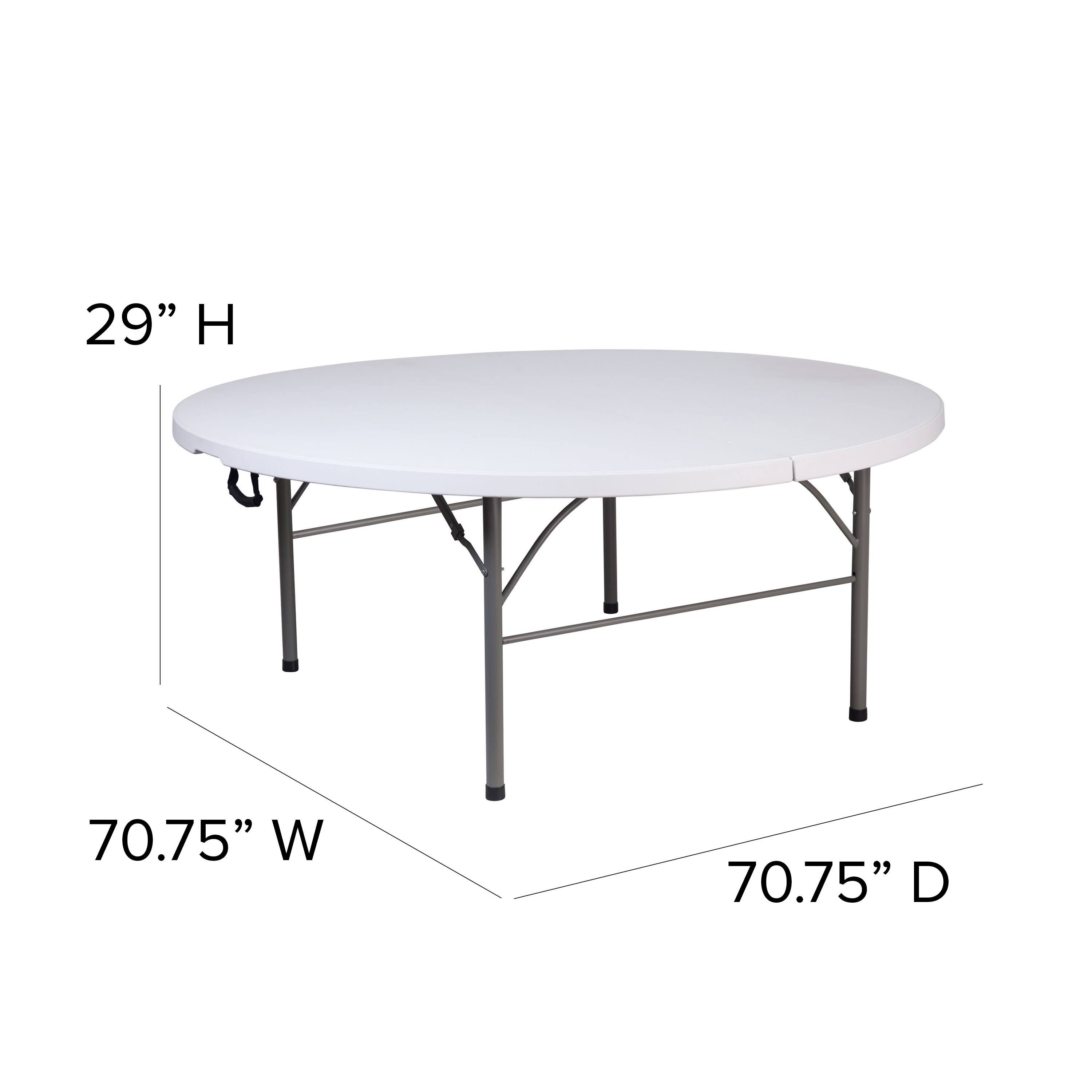 29" H  
70.75" W  
70.75" D