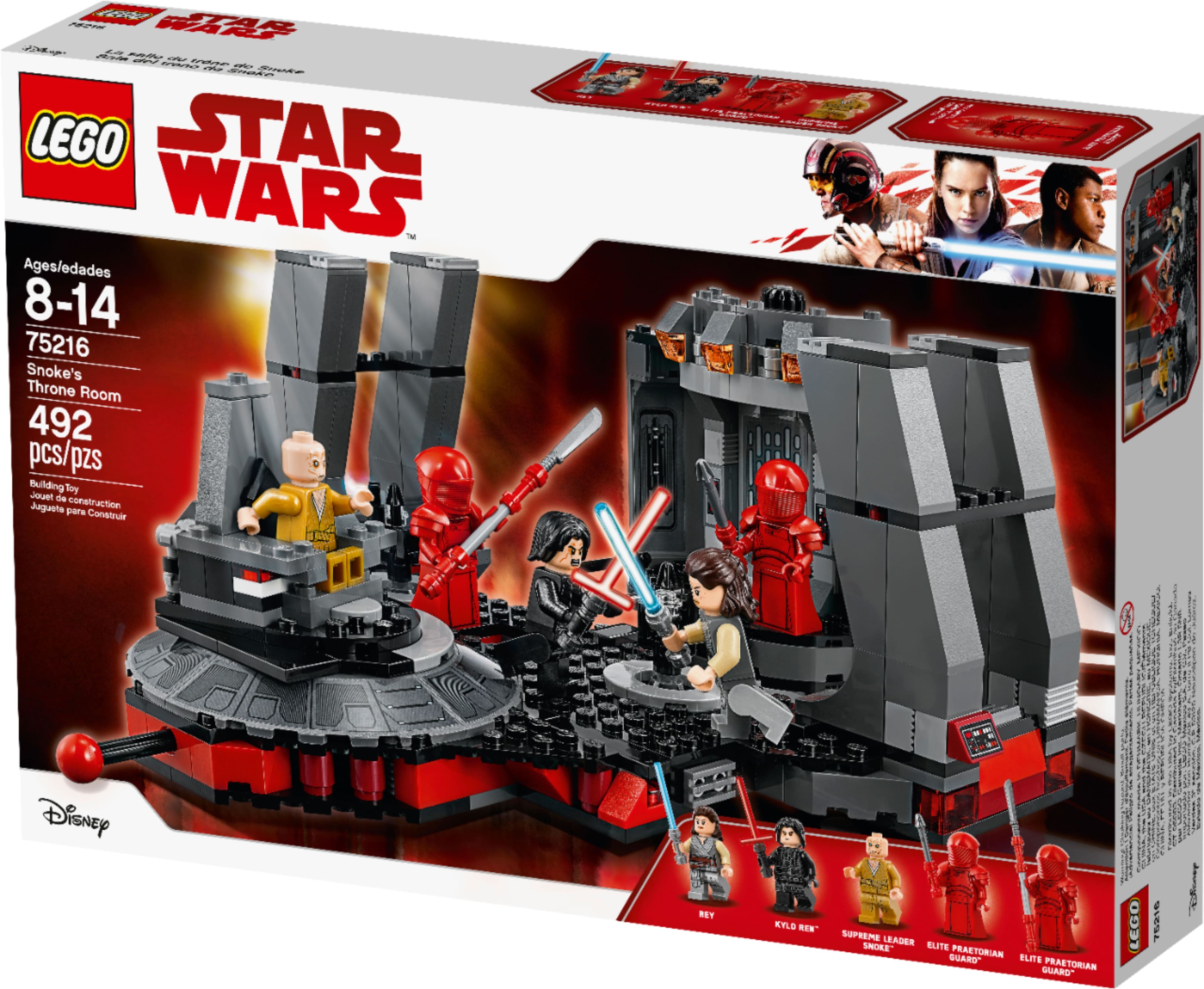 LEGO Star Wars TM Snoke's Throne Room 75216 (492 Pieces) 