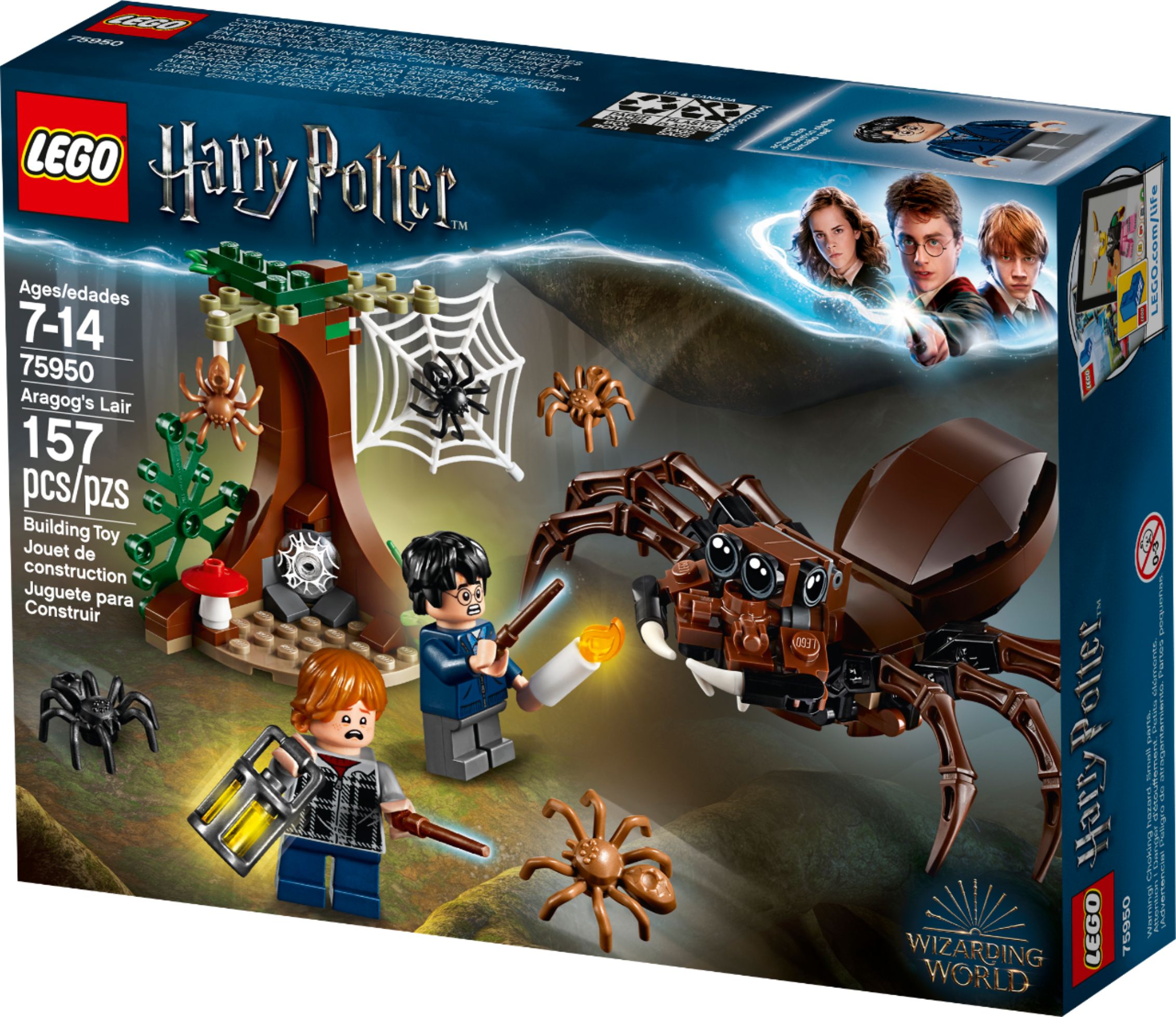 LEGO Harry Potter Aragog's Lair 75950" Building Kit 157 Piece Best Toys for Kids 